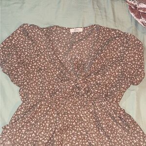 Floral V-Neck Blouse